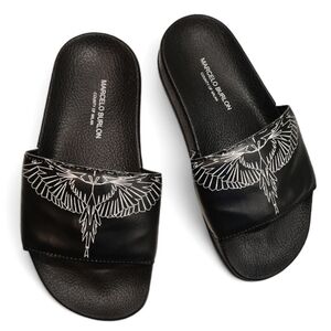 Auth! Marcelo Burlon Country of Milan iconic wings pool slides flip flop…